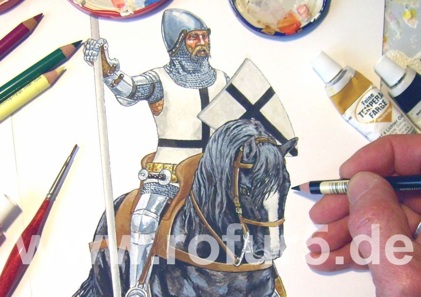 Zeichnung Rolf Fuhrmann (Tannenberg 1410. HEERE und WAFFEN Bd. 7, Zeughaus Verlag 2008)